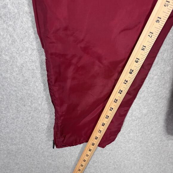VINTAGE 90s Track Pants Mens Large Maroon Gold 23 UMD U of M Fleece Lined USA - Picture 7 of 12